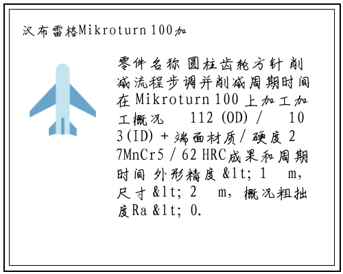 bat365官网登录入口-汉布雷格Mikroturn 100加工案例之二